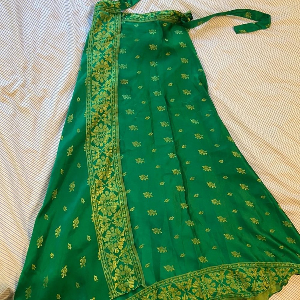 full flowey wrap skirt